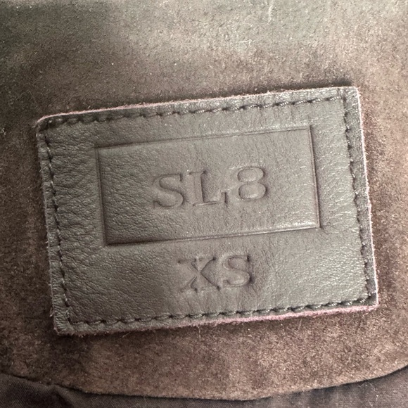 SL8 by BlankNYC Marion Suede Moto Jacket in eggplant xs - Picture 11 of 13